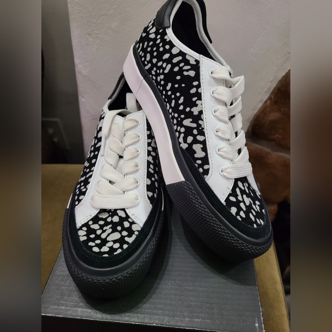 New In Box $275 Rag & Bone Rb Army Leather Sneakers In Bkl/Wth Size: 36 (Us 6)